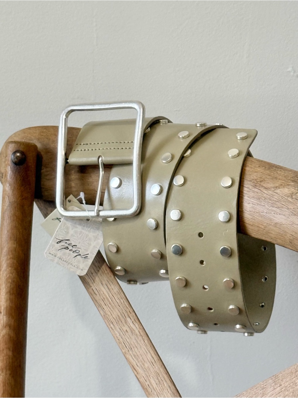 Free People Hex Hip Belt Matcha